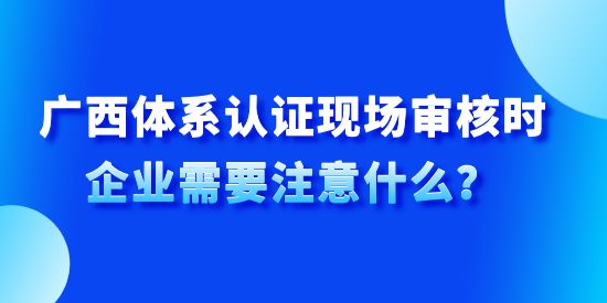 廣西體系認(rèn)證現(xiàn)場(chǎng)審核時(shí)企業(yè)需要注意什么,