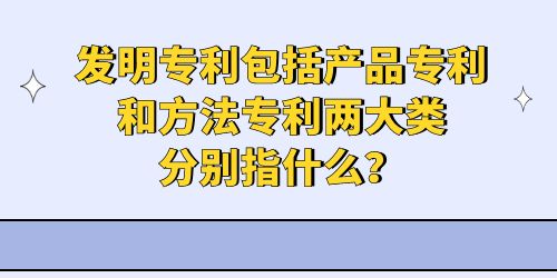 發(fā)明專利包括產(chǎn)品專利和方法專利,