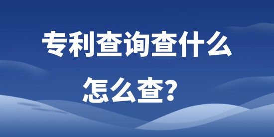 專利查詢查什么，怎么查?